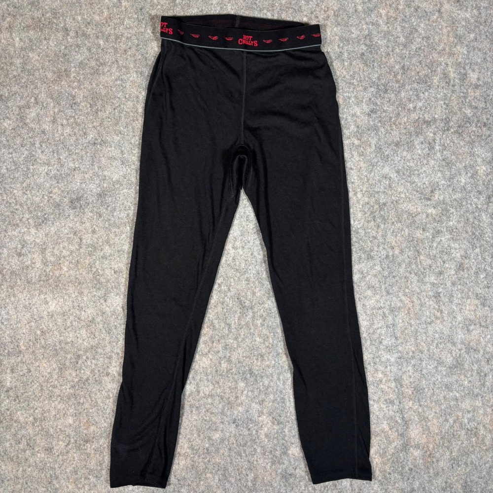 Hot Chillys Thermal Base Layer Pants Kids Medium Black 22" Inseam HC9855‎ USA